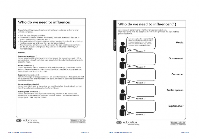 RSPCA KS3 Lesson Plan – Campaigning for Animal Welfare | Teachwire ...