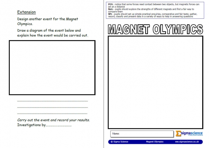 magnets ks2 worksheet