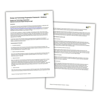 Design and Technology Progression Framework guidance