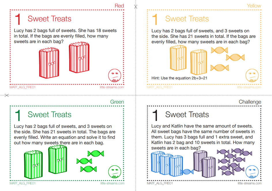 Differentiated Algebra Tasks