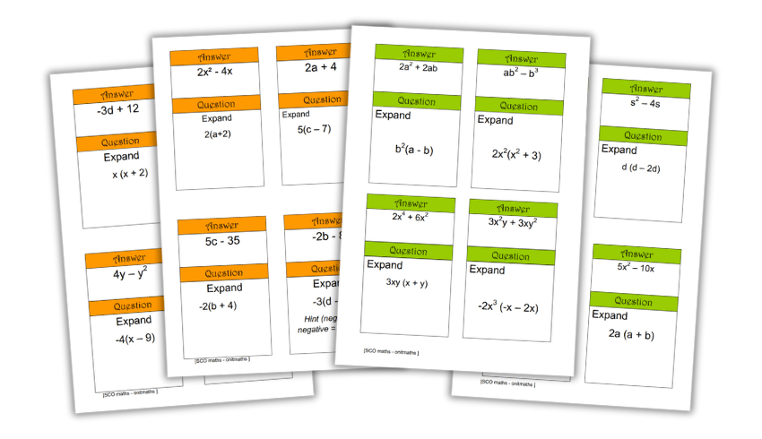 ‘Treasure Hunt’ Algebra Resource