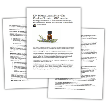 Cosmetic chemistry KS4 lesson plan