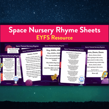 Space nursery rhymes PDFs