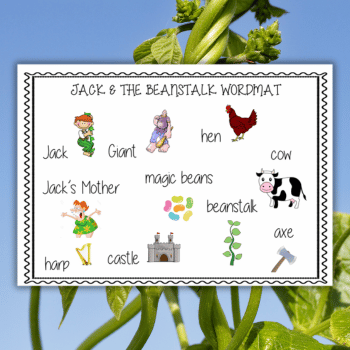 Jack and the Beanstalk story word mat