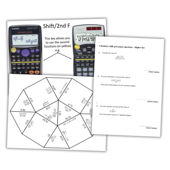 Calculator questions KS3 resource