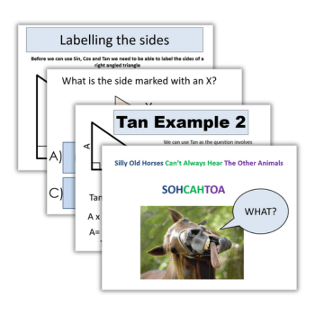 KS3 maths trigonometry PowerPoint