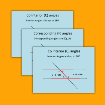 Orange background with images from parallel lines PowerPoint overlaid