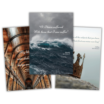 The Tempest quotes posters