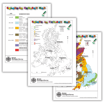 Britain geology map for KS2