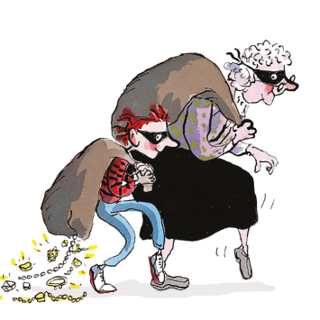 Gangsta Granny illustration, representing Grandparents Day