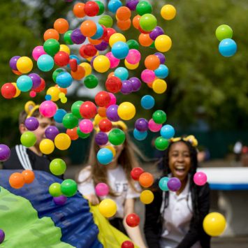 Pupils taking part in Children in Need activities