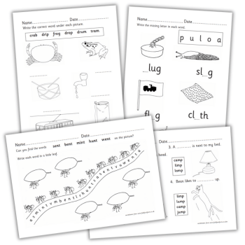 Consonant blends worksheets