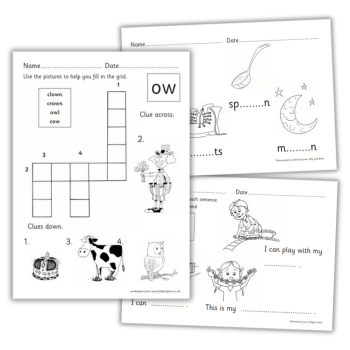 Vowel worksheets