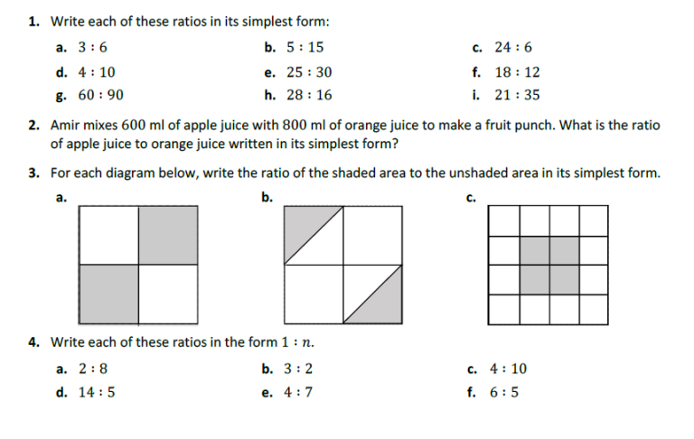 ratio problem solving ks3