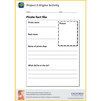 pirate fact file worksheet