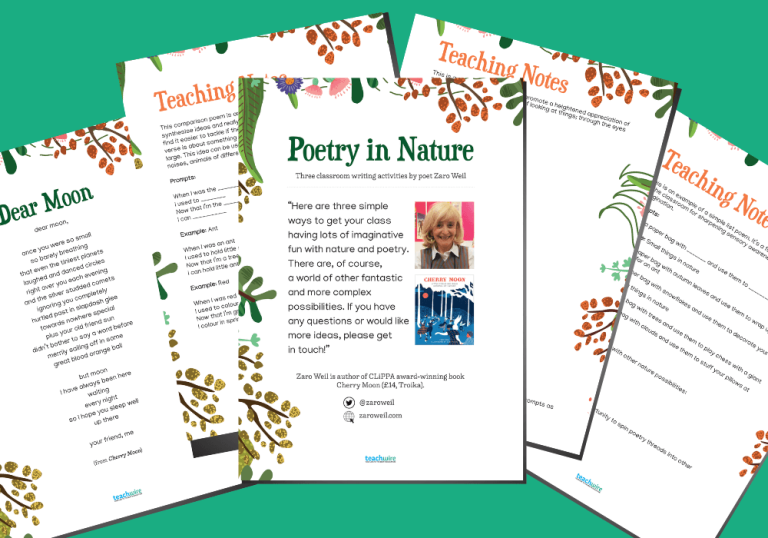 Poem templates Nature poems for kids Teachwire