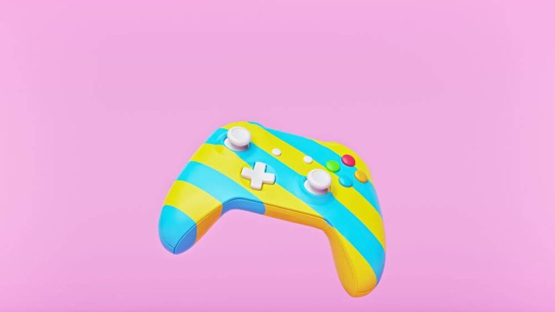 Colourful games controller, representing gamification in education