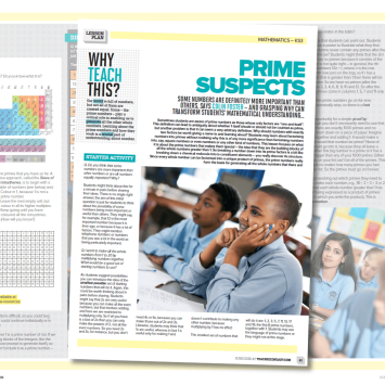 Prime numbers KS3 lesson plan