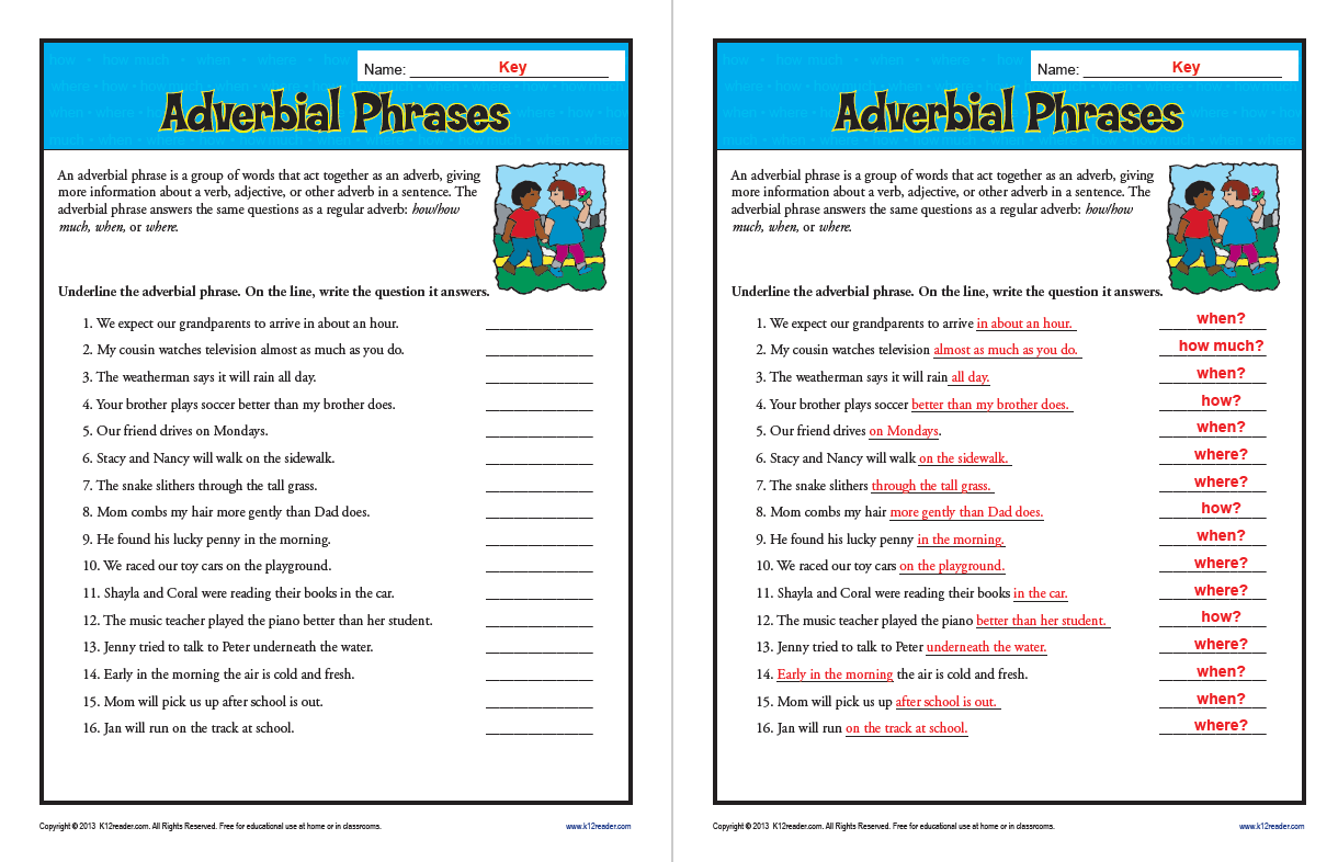 fronted adverbial homework ks2