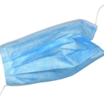 isolated image of a surgical face mask