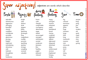 Adjectives KS1 and KS2 – Best worksheets, games & ideas - Teachwire