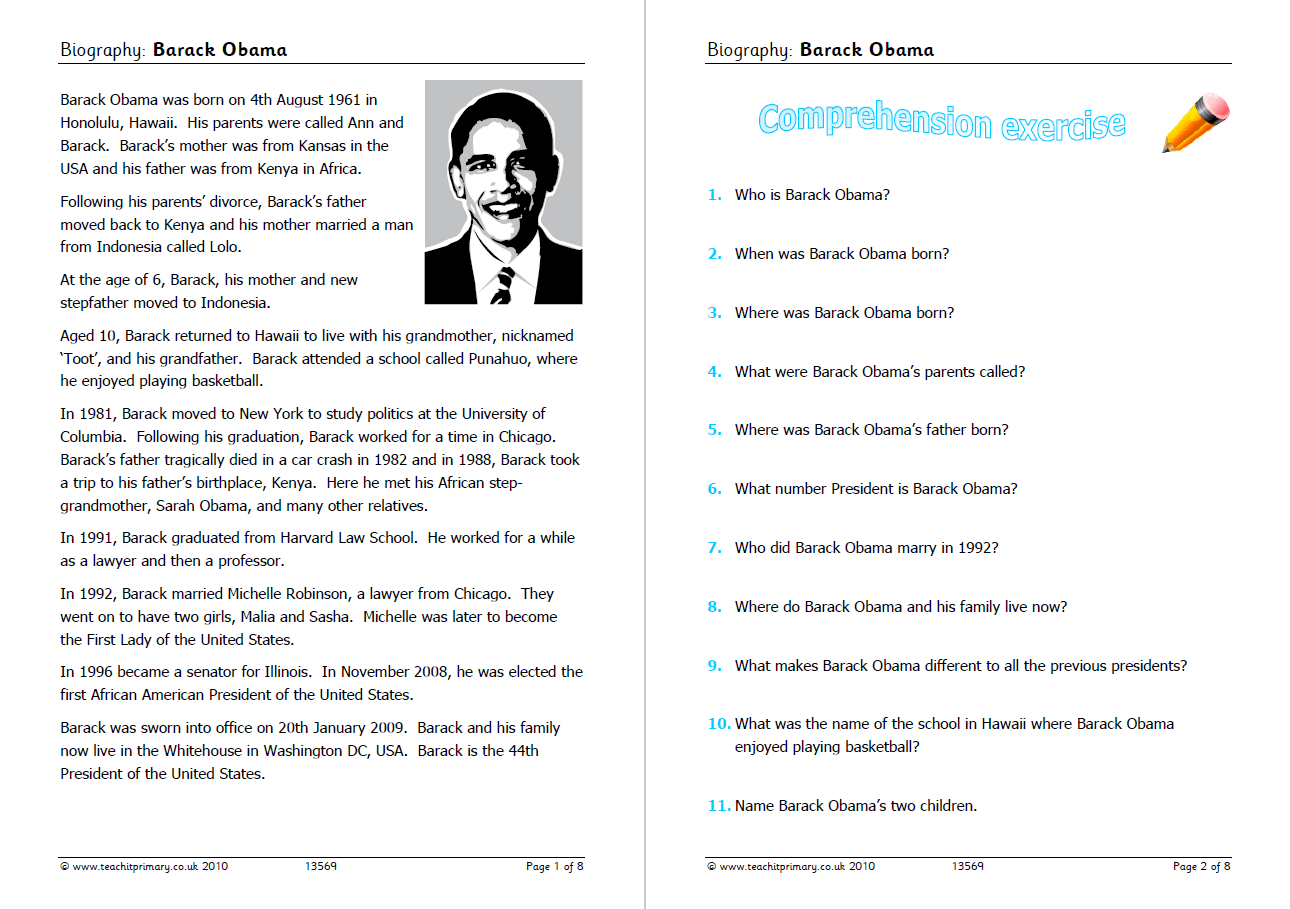 biography worksheet ks2