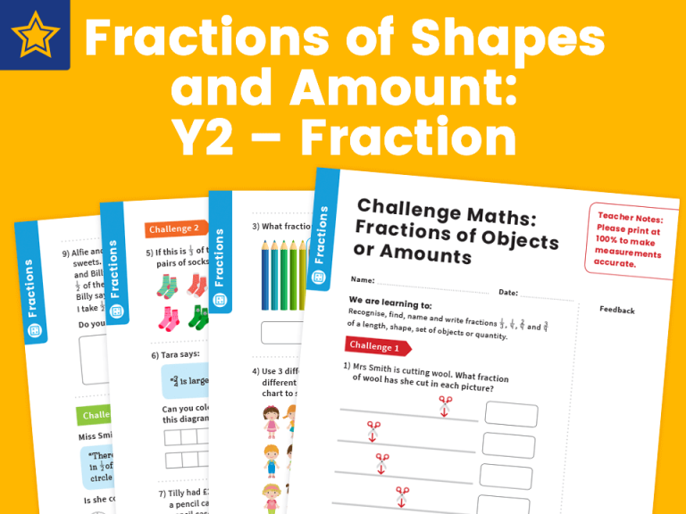 Best Fraction Of Amounts Worksheets For Ks2 Maths Teachwire