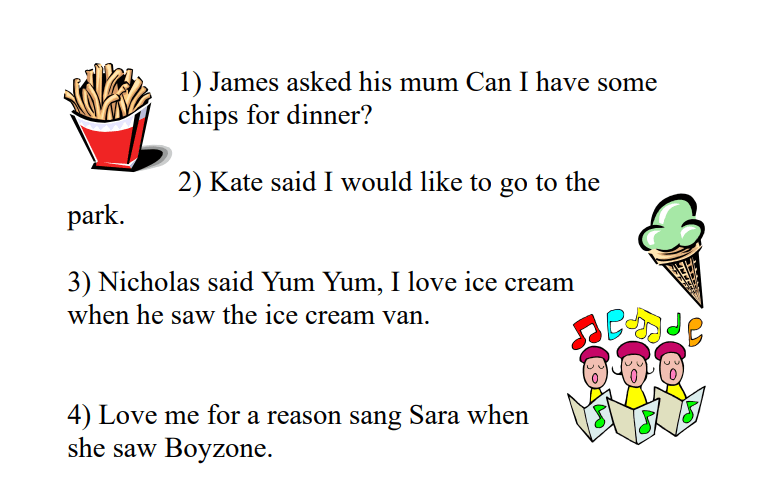 reported and direct speech ks2
