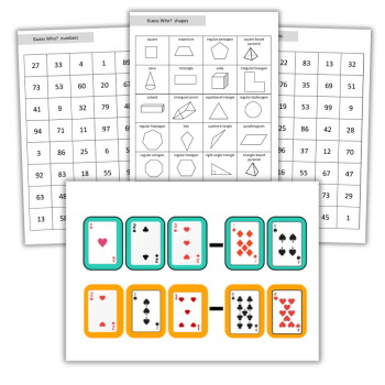 KS2 maths games printable resources