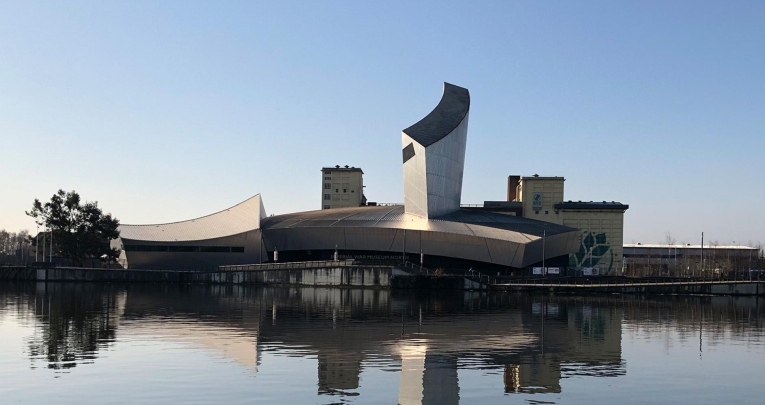 An exterior view of IWM North