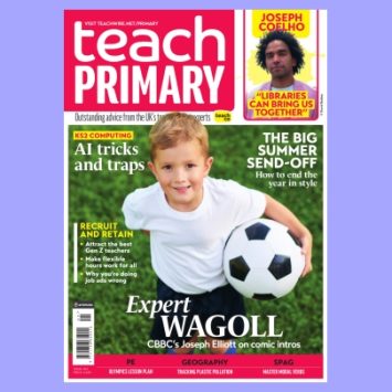 The front cover of Teach Primary magazine issue 18.5