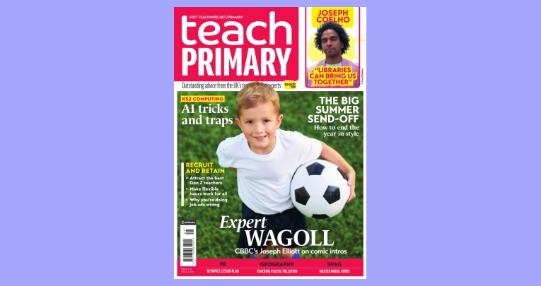 The front cover of Teach Primary magazine issue 18.5