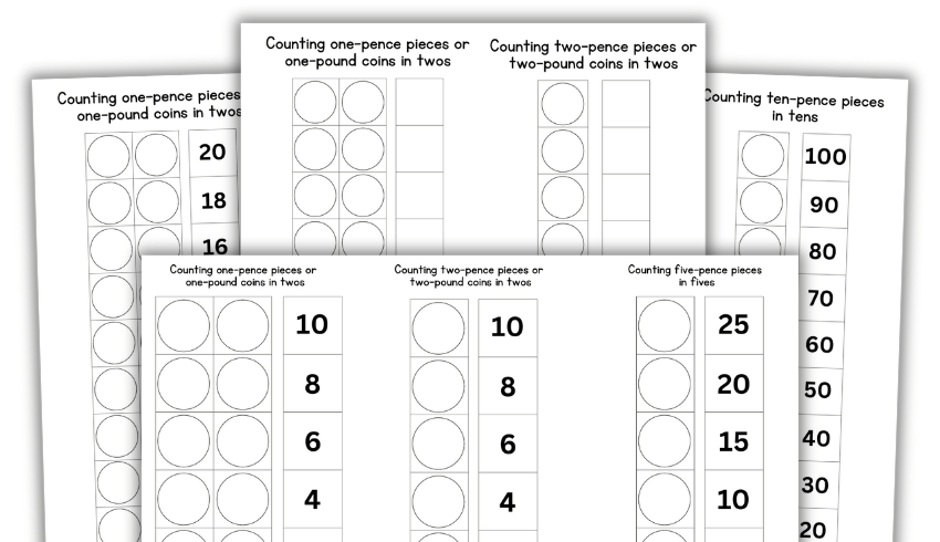 KS1 money worksheets