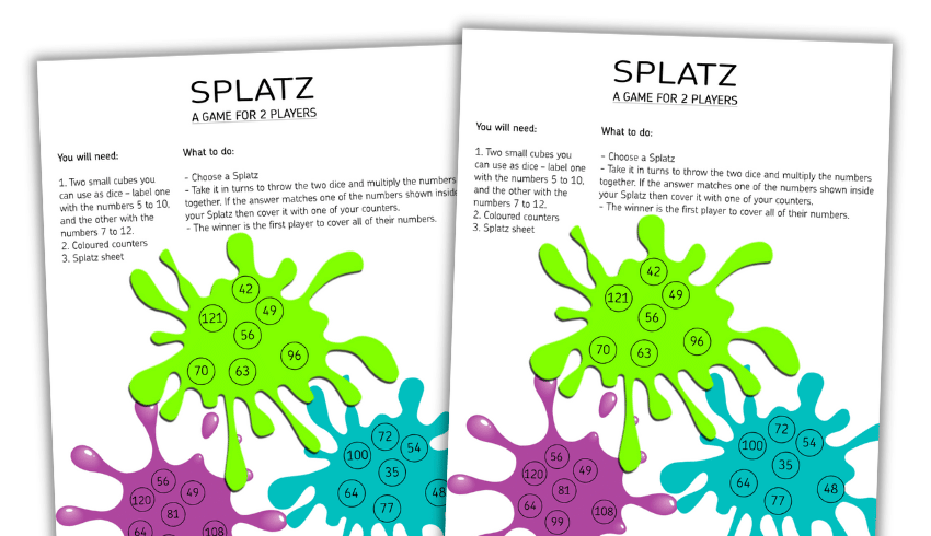 Splatz times tables games