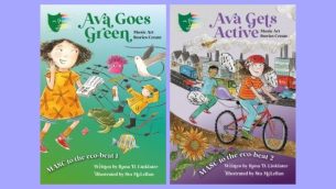 Two front covers of books in the MASC to the eco-beat series