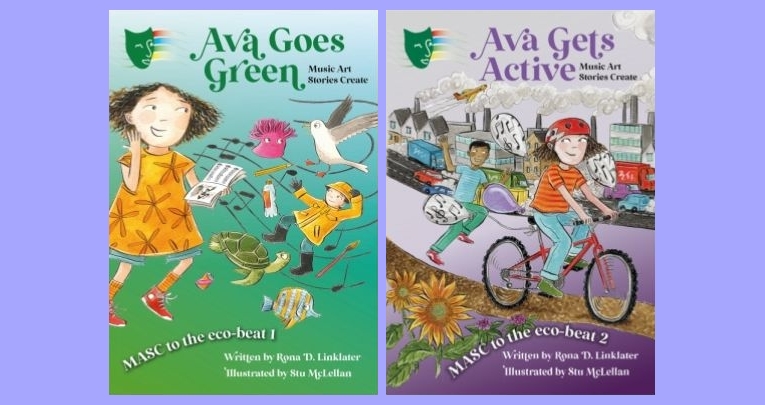 Two front covers of books in the MASC to the eco-beat series