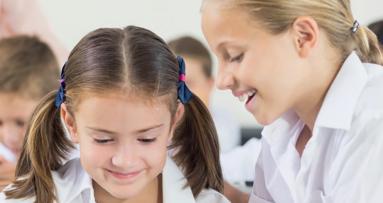 Two primary school girls