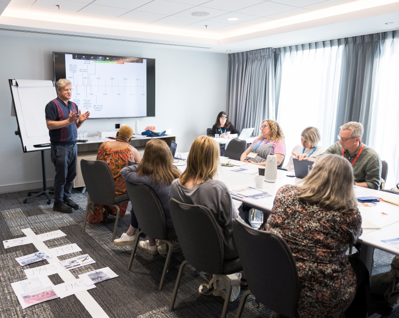 A group of secondary school teachings attending a Historical Association CPD course