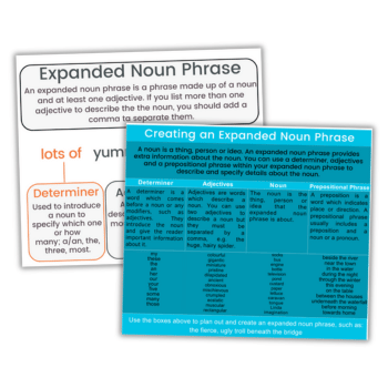 Expanded noun phrases examples