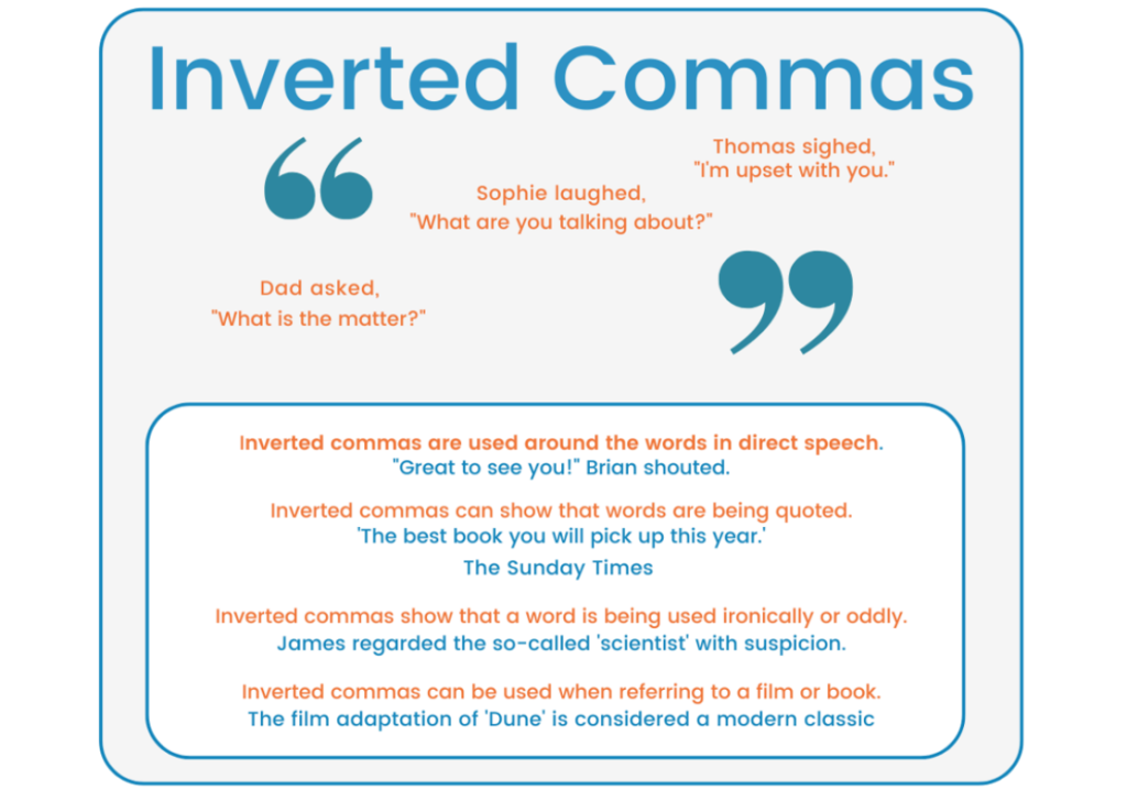 Inverted commas poster