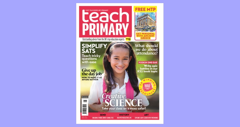 The front cover of Teach Primary magazine issue 18.8