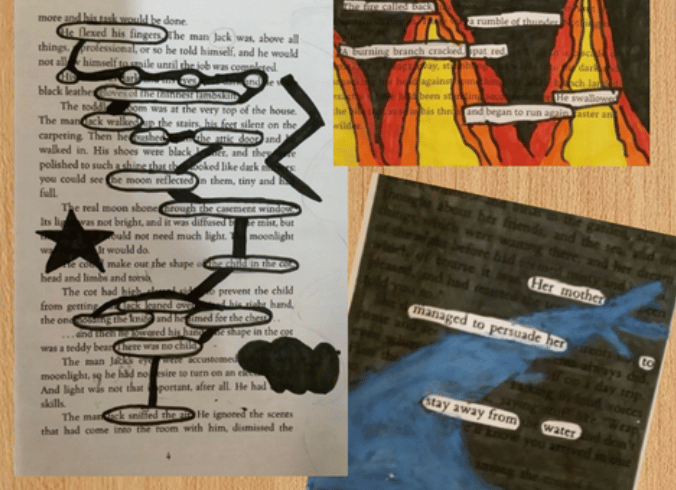 Blackout poetry example