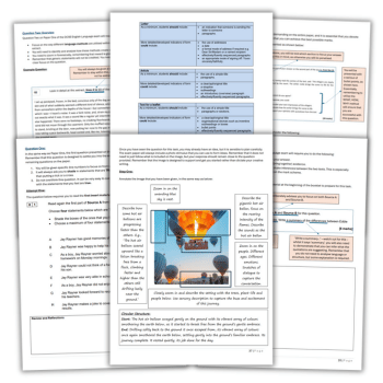 AQA English Language GCSE Paper 1 and 2 revision booklets