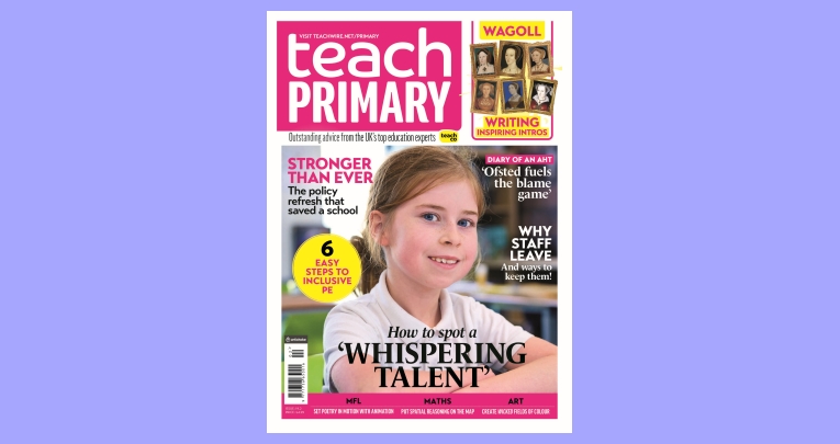 The front cover of Teach Primary magazine issue 19.2