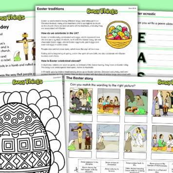 Printable Easter activities including arts and crafts ideas