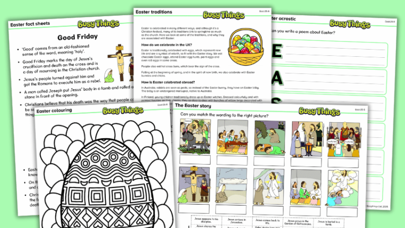 Printable Easter activities including arts and crafts ideas