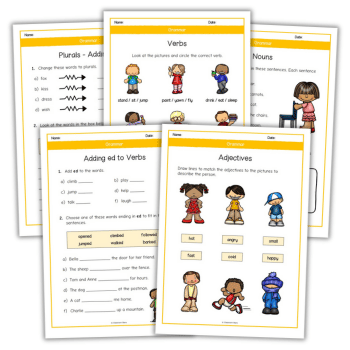 Year 1 English worksheets