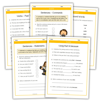 Year 2 English worksheets