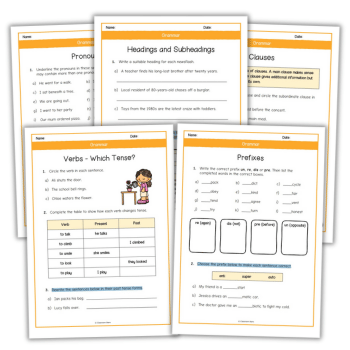 Year 3 English worksheets