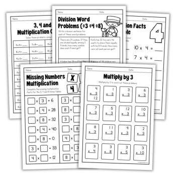 Year 3 maths worksheets